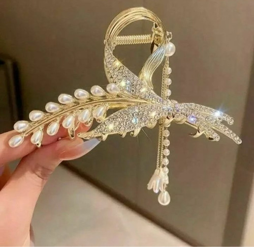 کلیپس طلایی خوشه گندم مرواریدی