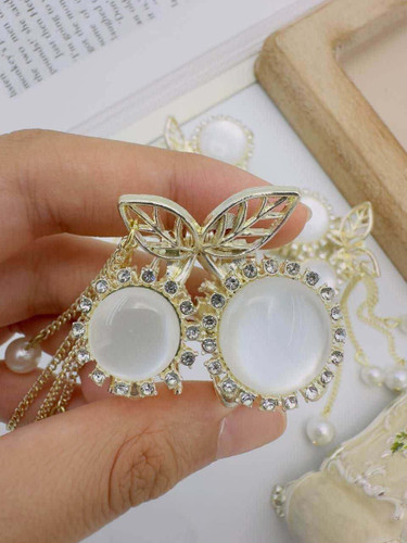 کلیپس مو گیلاسی سفید