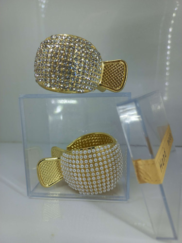 گیره دم اسبی سامورایی توپی نگین دار مرواریدی