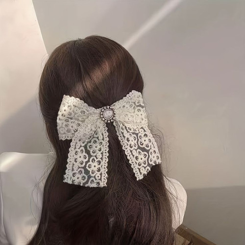 گیره پاپیون فرانسوی رنگ کرم